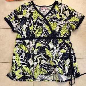 Koi Scrub Top